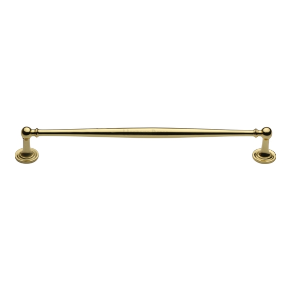 C2533 254-PB • 254 x 271 x 38mm • Polished Brass • Heritage Brass Elegant Cabinet Pull Handle